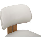 Camila Gliding Leather Dining Chair, Bowden Frost, Set of 2