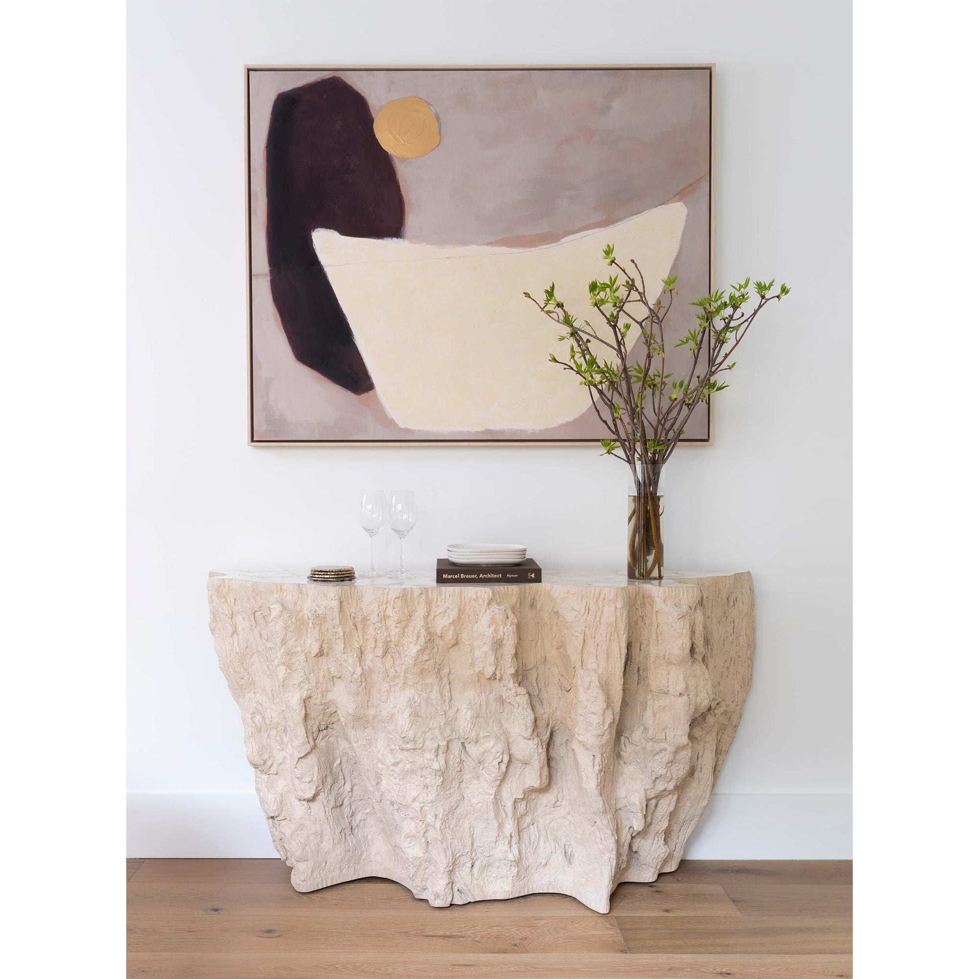 Camilla Fossilized Clam Console Table – High Fashion Home