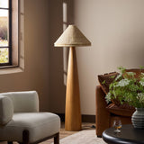 Canela Floor Lamp, Light Oak by Four Hands-Lighting-High Fashion Home
