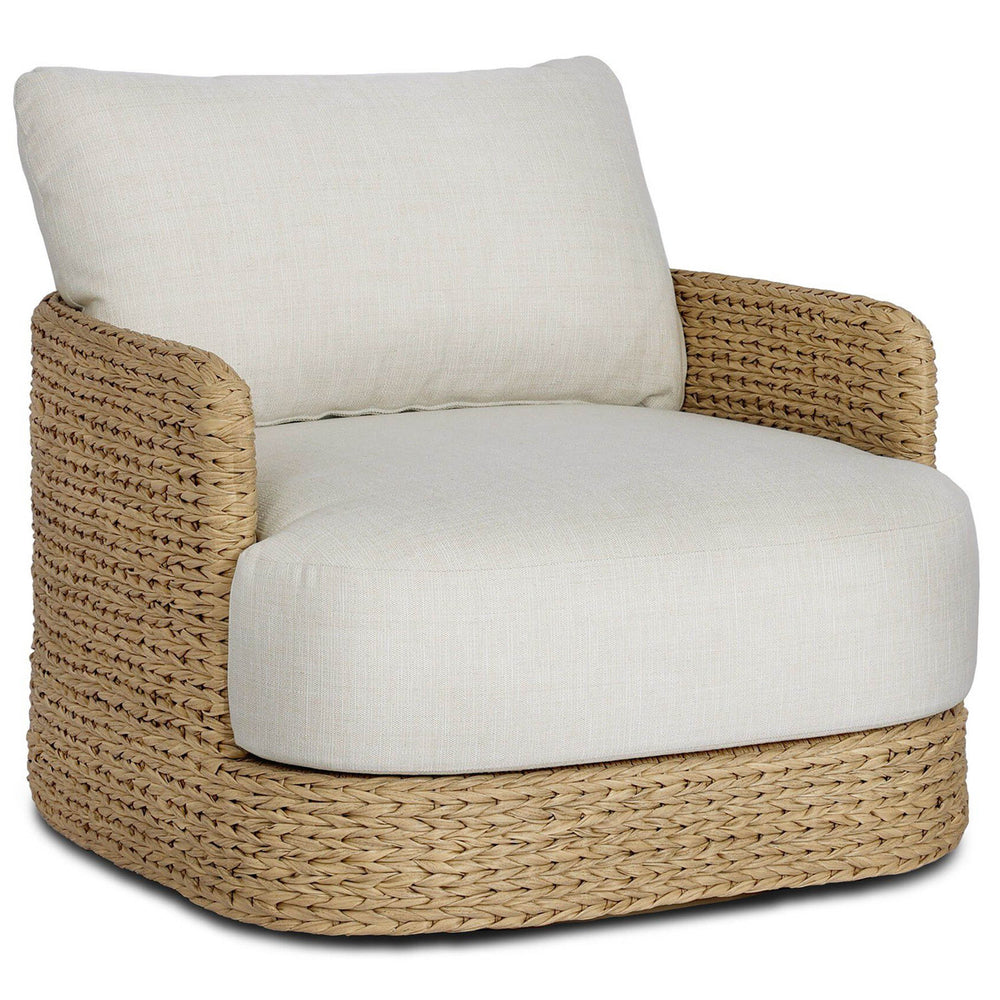 Caney Outdoor Swivel Chair, Coastal Weave by Four hands-Furniture - Outdoor-High Fashion Home