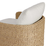 Caney Outdoor Swivel Chair, Coastal Weave by Four hands-Furniture - Outdoor-High Fashion Home