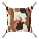 Caney Pillow, Chestnut/Green Multi-Accessories-High Fashion Home