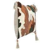 Caney Pillow, Chestnut/Green Multi-Accessories-High Fashion Home