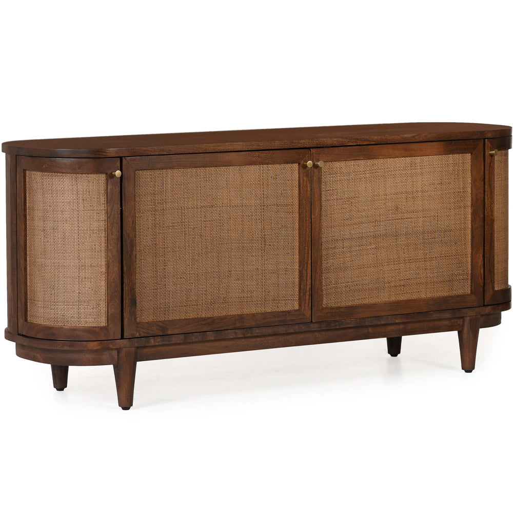 Canggu 68" Cane Media Stand, Porto