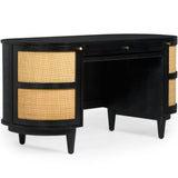 Canggu Cane Desk, Charcoal