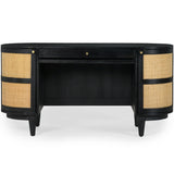 Canggu Cane Desk, Charcoal