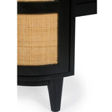 Canggu Cane Desk, Charcoal
