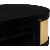 Canggu Cane Desk, Charcoal