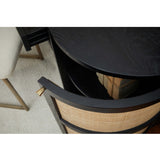 Canggu Cane Desk, Charcoal