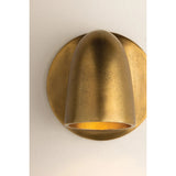 Canna Wall Sconce, Aged Brass