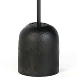 Cannon Drink Table, Cylinder, Burnt Oil