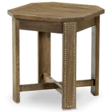 Cantu End Table, Washed Taupe by Amber Lewis x Four Hands-Furniture - Accent Tables-High Fashion Home
