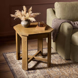 Cantu End Table, Washed Taupe by Amber Lewis x Four Hands-Furniture - Accent Tables-High Fashion Home