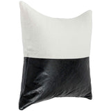 Canyon Leather Pillow, Ivory/Dexter