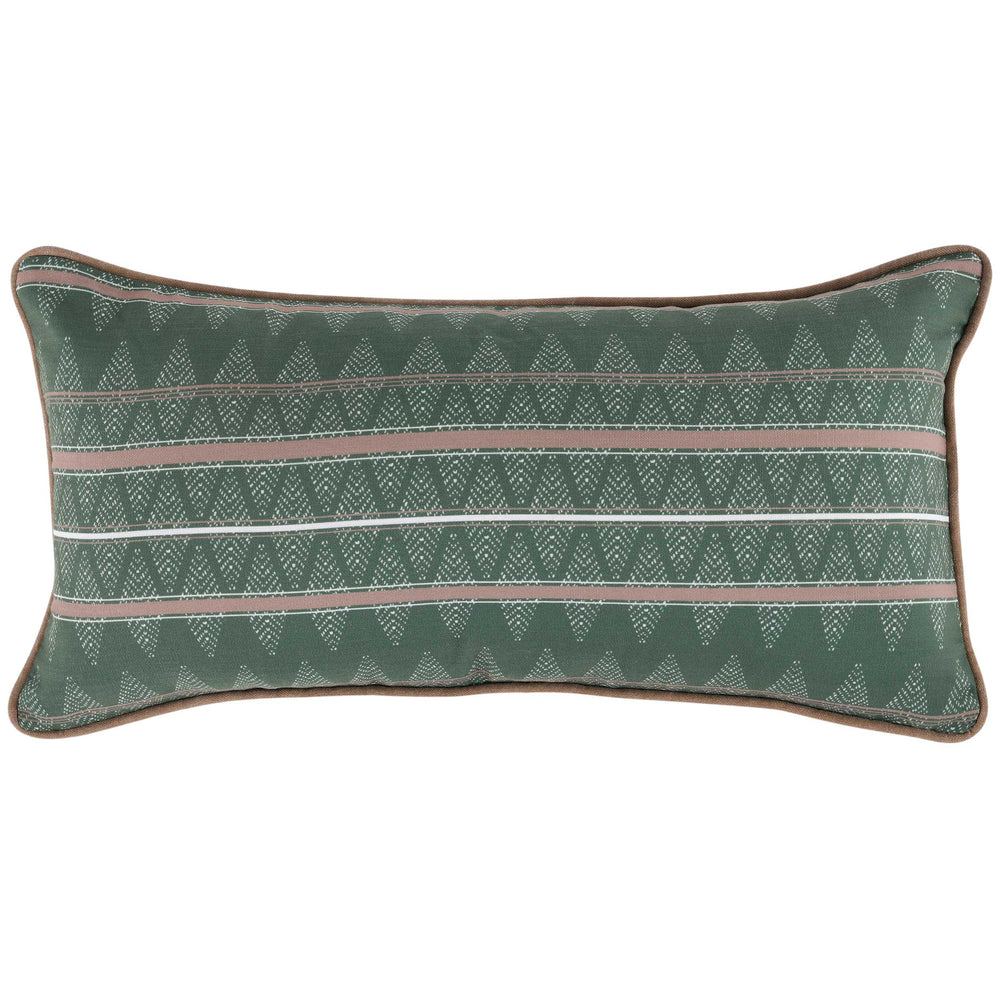 Cape Outdoor Lumbar Pillow, Green-Accessories-High Fashion Home