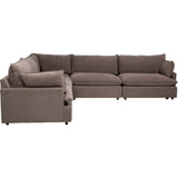 Caplan 5 Piece Modular Sectional, Elite Charcoal