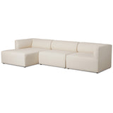 Caprio 3 Piece Sectional w/ Left Chaise, Antwerp Natural by Four Hands