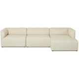 Caprio 3 Piece Sectional w/ Right Chaise, Antwerp Natural by Four Hands