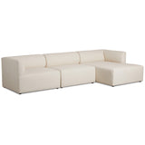 Caprio 3 Piece Sectional w/ Right Chaise, Antwerp Natural by Four Hands