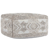 Caravan Pouf, Gray Multi-Furniture - Chairs-High Fashion Home