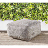 Caravan Pouf, Gray Multi-Furniture - Chairs-High Fashion Home