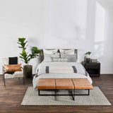 Cardiff Duvet Set, Gray-Accessories-High Fashion Home