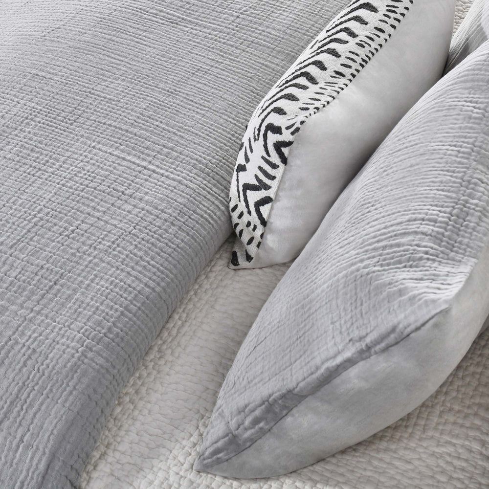 Cardiff Duvet Set, Gray-Accessories-High Fashion Home