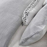 Cardiff Duvet Set, Gray-Accessories-High Fashion Home