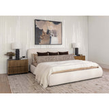 Carlin Nightstand, Black/Antique Brass-Furniture - Bedroom-High Fashion Home