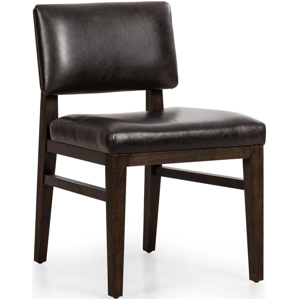 Carlo Leather Dining Chair, Sonoma Black, Set of 2-Furniture - Dining-High Fashion Home