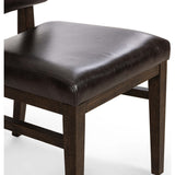 Carlo Leather Dining Chair, Sonoma Black, Set of 2-Furniture - Dining-High Fashion Home
