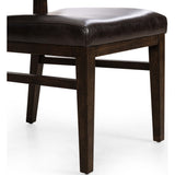 Carlo Leather Dining Chair, Sonoma Black, Set of 2-Furniture - Dining-High Fashion Home