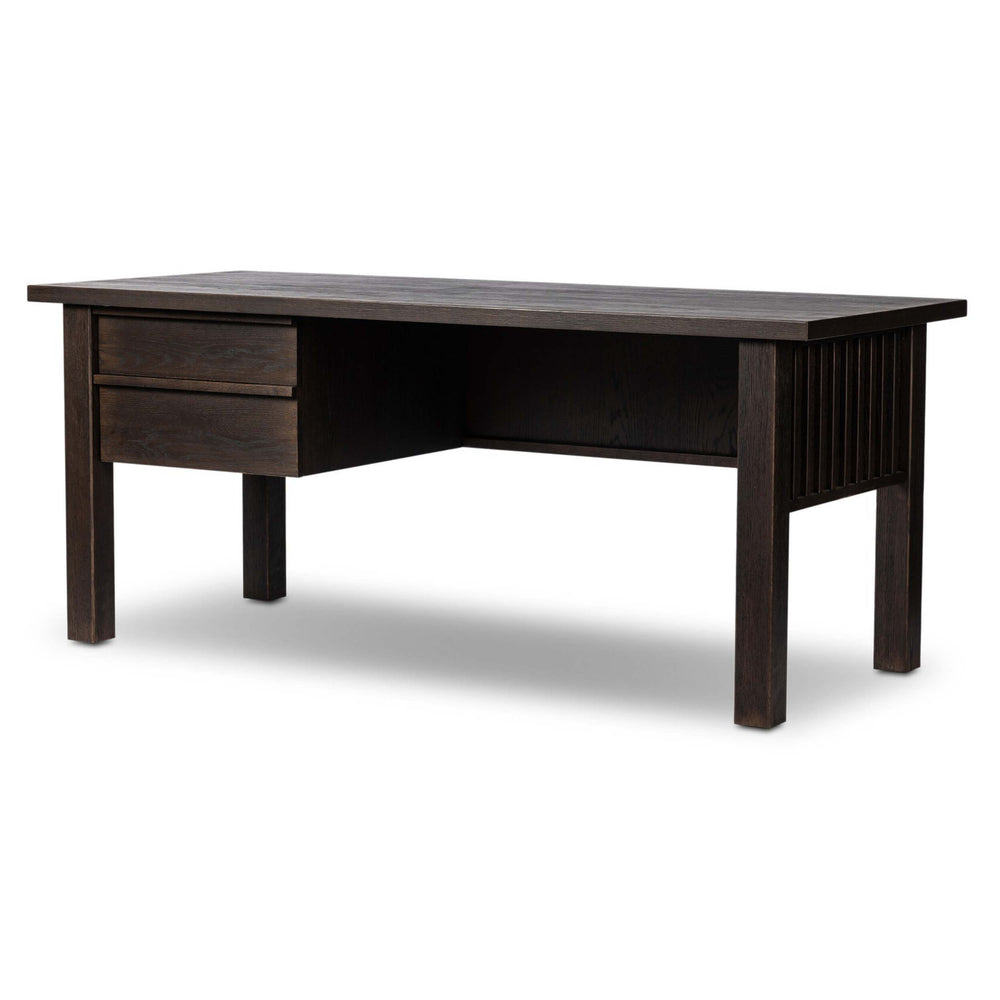 Carlton Desk, Dark Umber by Four Hands-Furniture - Office-High Fashion Home