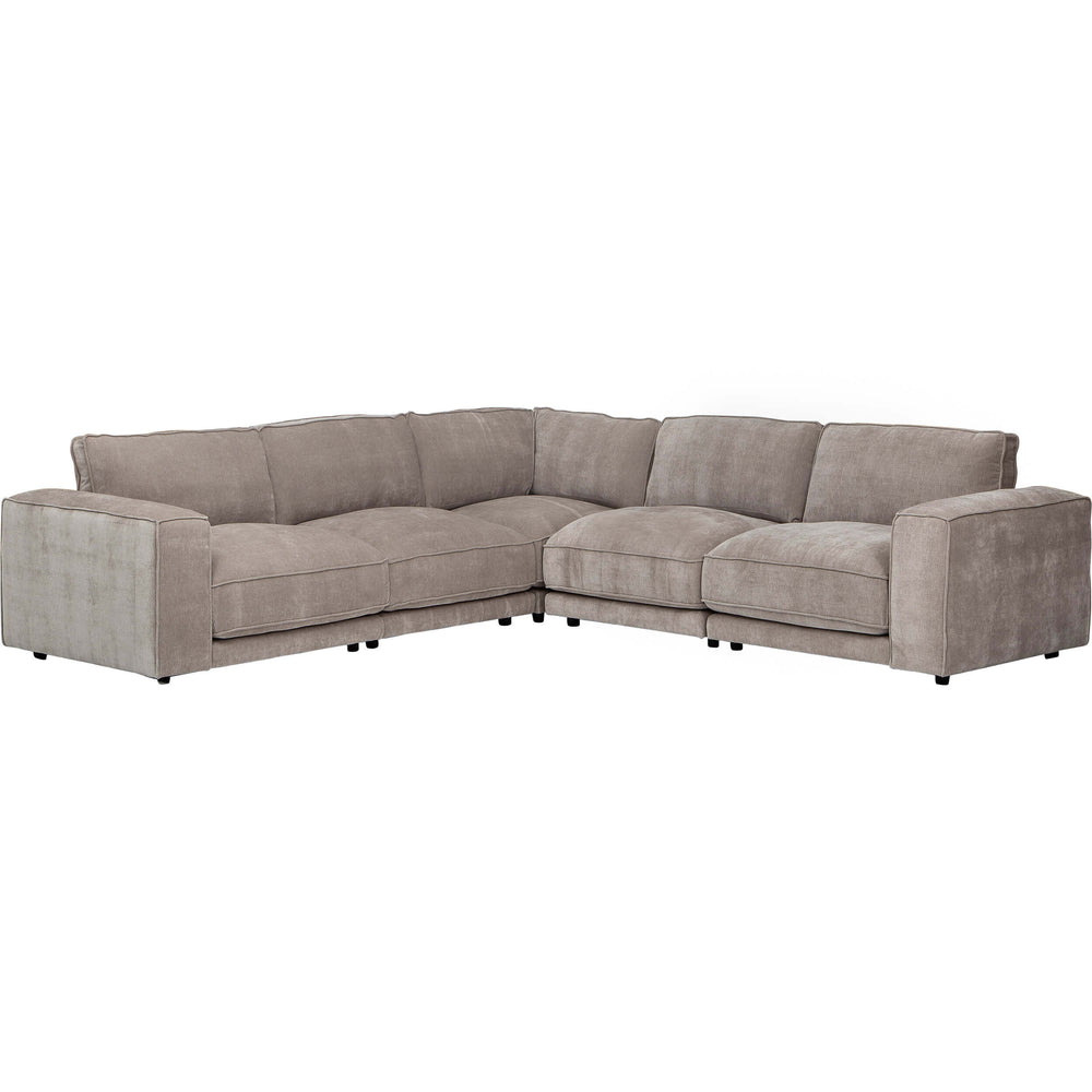 Carlton 5 Piece Sectional, Capri Truffle