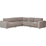 Carlton 5 Piece Sectional, Capri Truffle