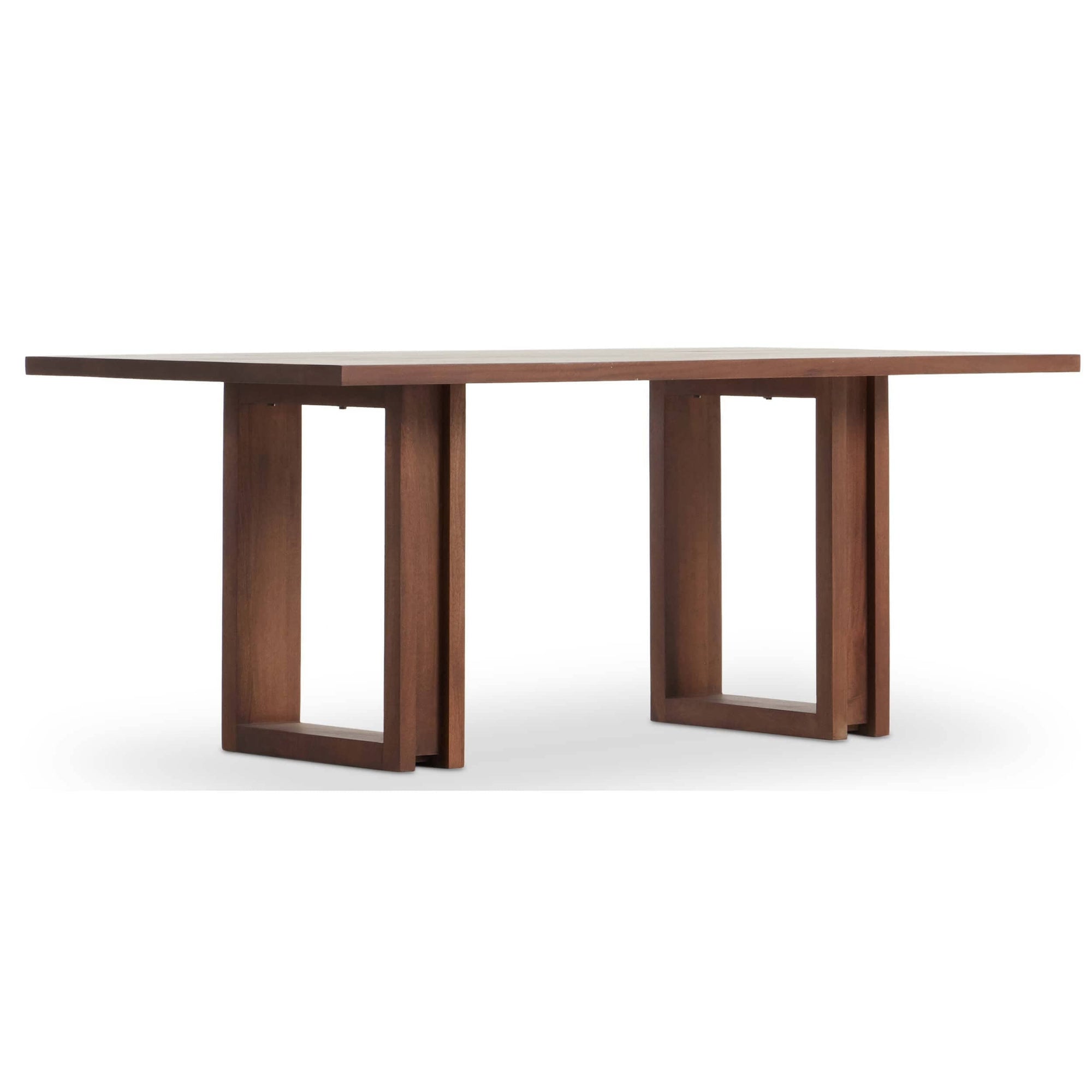 Carmel Rectangular Dining Table, Brown Wash High Fashion Home