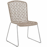 Carmel Outdoor Side Chair, Hazelnut, Set of 2
