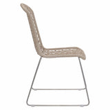 Carmel Outdoor Side Chair, Hazelnut, Set of 2