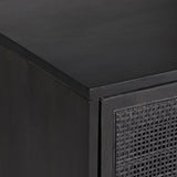 Carmel Small Cabinet, Black Wash