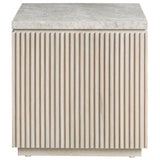 Carmen Side Table, White Oak-Furniture - Accent Tables-High Fashion Home