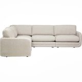 Carmine 5 Piece Sectional, Diano Oyster-Furniture - Sofas-High Fashion Home