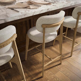 Carnation Counter Stool, Cream