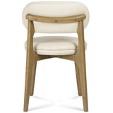 Carnation Vegan Leather Dining Chair, Cream