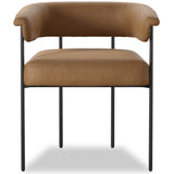 Carrie Leather Dining Chair, Maestro Camel, Set of 2 by Four Hands-Furniture - Dining-High Fashion Home