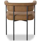 Carrie Leather Dining Chair, Maestro Camel, Set of 2 by Four Hands-Furniture - Dining-High Fashion Home