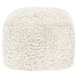 Carters Pouf, Ivory-Furniture - Chairs-High Fashion Home