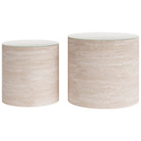 Carzo Coffee Table Set, Stone Beige