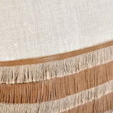 Casa Leather Pillow, Chestnut/Natural