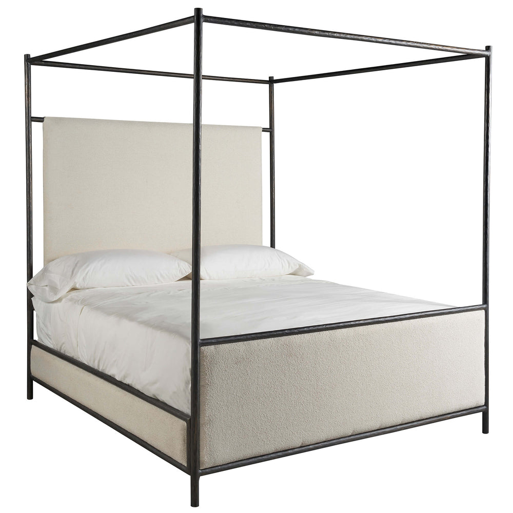 Cascade Canopy King Bed, Berber Fleece-Furniture - Bedroom-High Fashion Home