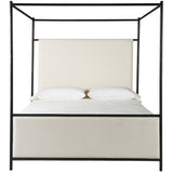 Cascade Canopy King Bed, Berber Fleece-Furniture - Bedroom-High Fashion Home
